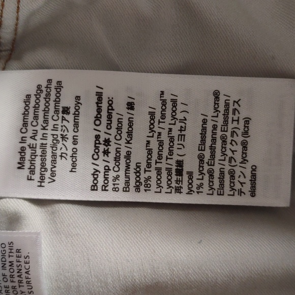 J. Crew 28P Demi Boot Crop Distressed Cotton Tencel Blend Blue Jeans - Picture 11 of 16